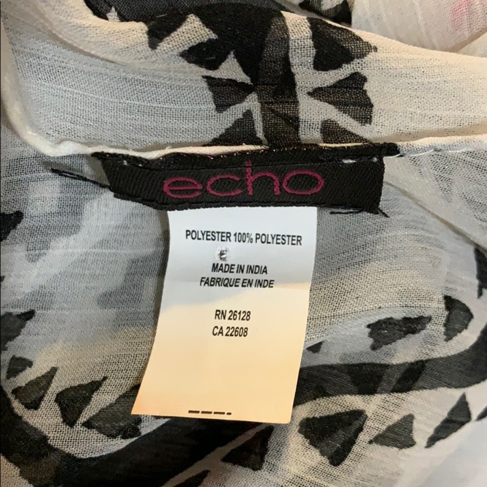 Echo Infinity Black & White Scarf - Picture 5 of 8